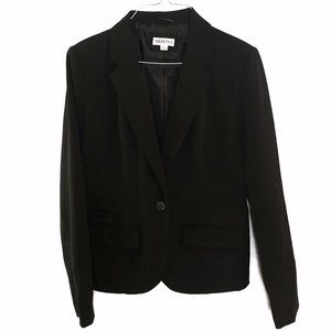 Merona Long Sleeve Blazer Black 6